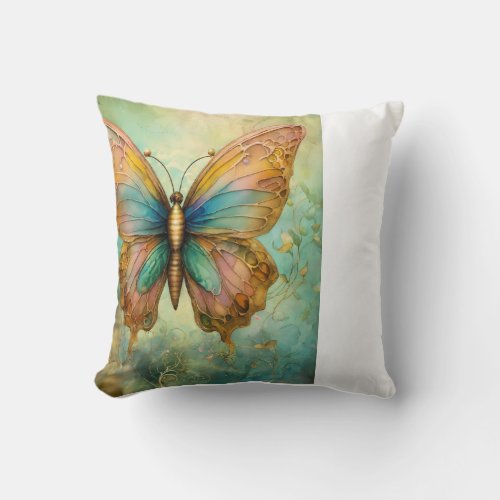 Fluttering Elegance Butterfly Cushion