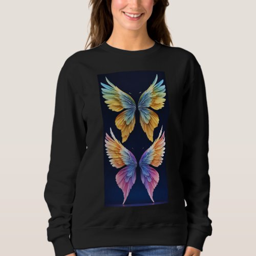 Fluttering Elegance Butterfly Dream T_Shirt Sweatshirt