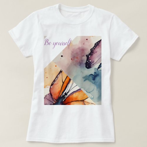 Fluttering Elegance Butterfly Graphic T_shirt T_Shirt