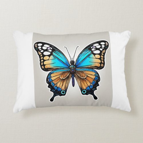 Fluttering Elegance Butterfly_Inspired Pillow Co
