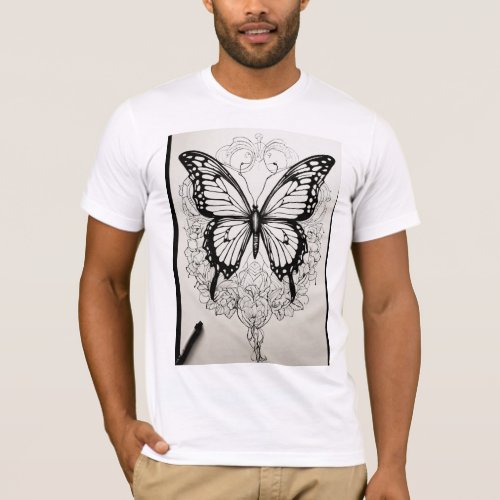 Fluttering Elegance Butterfly_Inspired T_Shirt De