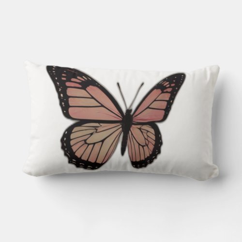 Fluttering Elegance Butterfly Printed Pillow 