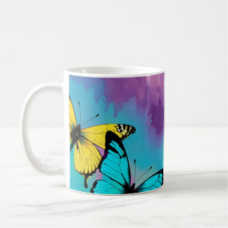 Fluttering Elegance Butterfly Tea Mug