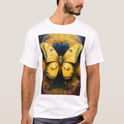 Fluttering Elegance Chinese Butterfly_Inspired  T_Shirt