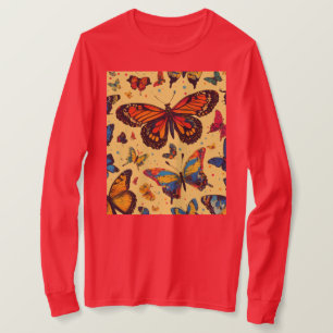 "Fluttering Elegance: Enchanting Butterfly T-shirt