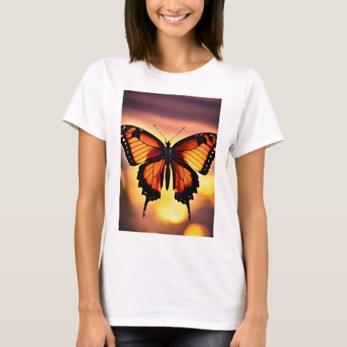 Fluttering Elegance Tee Womens Butterfly_Inspire T_Shirt