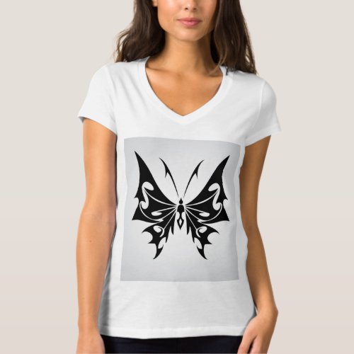 Fluttering Elegance The Butterflys Grace tattu T_Shirt