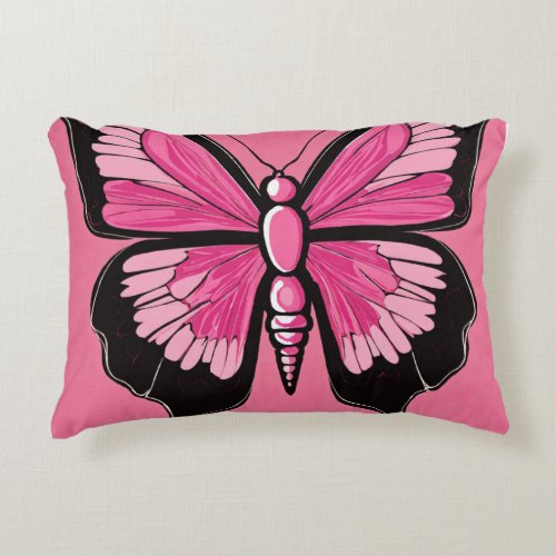 Fluttering Freedom Butterfly_Inspired T_Shirt Des Accent Pillow