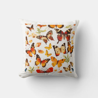 "Fluttering Grace" Throw Pillow