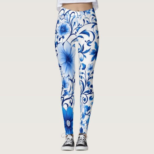 Fluttering Hearts Butterfly Silhouette Leggings