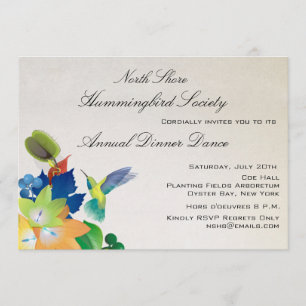Fluttering Hummingbird Invitation