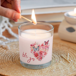 Fluttering Love I Love You Valentine's Scented Candle