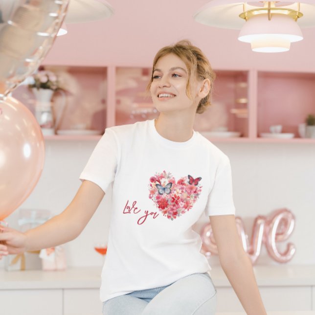 Fluttering Love | Love You T-Shirt (Creator Uploaded)