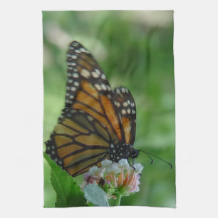 Fluttering Monarch Butterfly Kitchen Towel