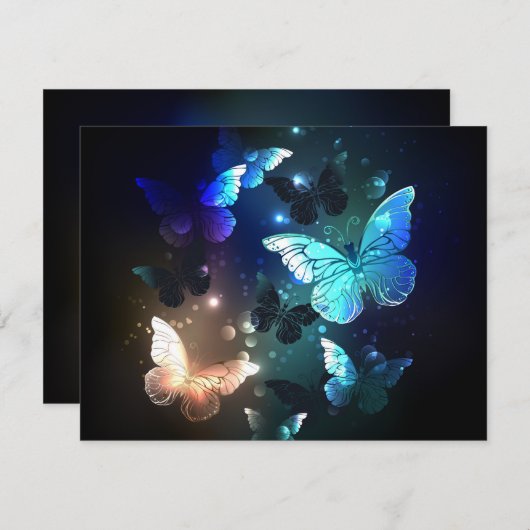 Fluttering Night Butterfly (Front/Back)