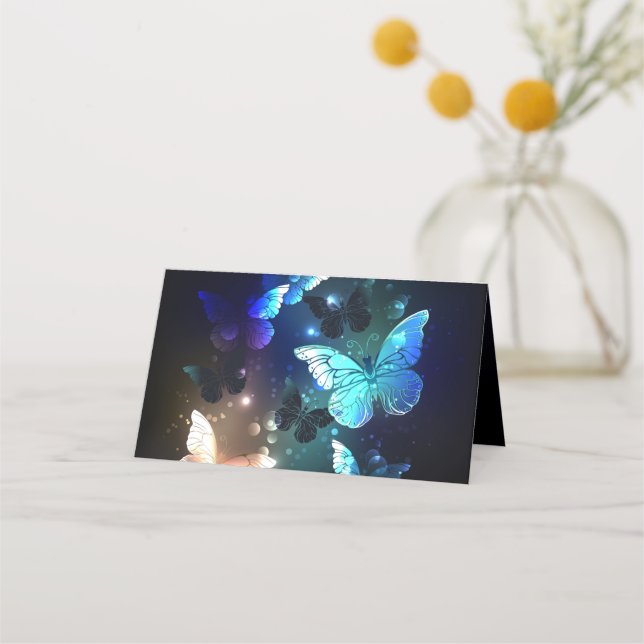 Fluttering Night Butterfly Appointment Card (Front)