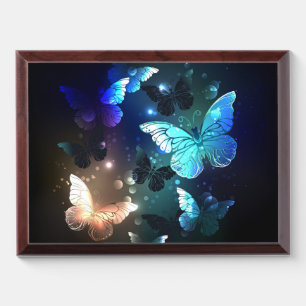 Fluttering Night Butterfly Award Plaque