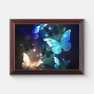 Fluttering Night Butterfly Award Plaque
