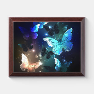 Fluttering Night Butterfly Award Plaque