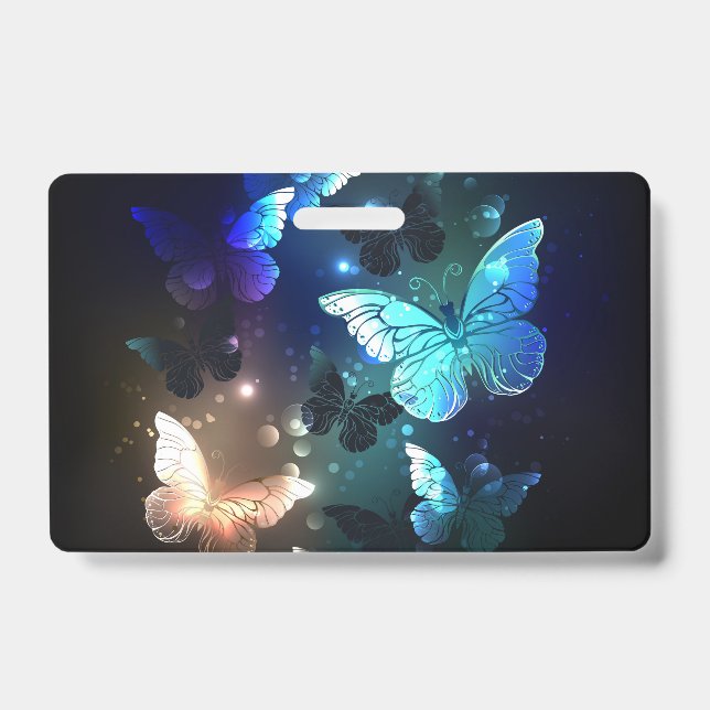 Fluttering Night Butterfly Badge (Front)