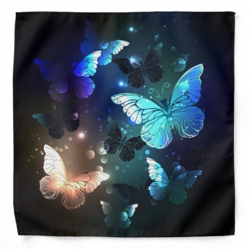 Fluttering Night Butterfly Bandana