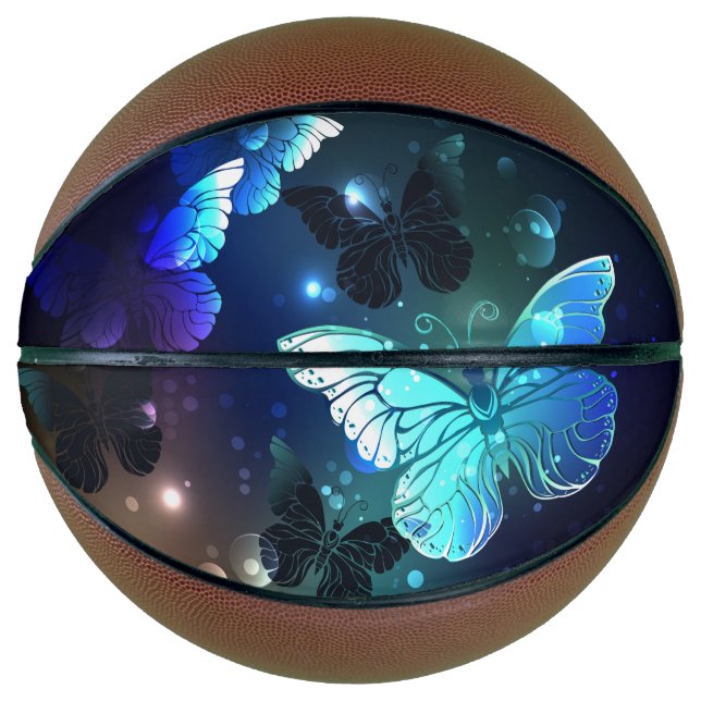 Fluttering Night Butterfly Basketball (Front)