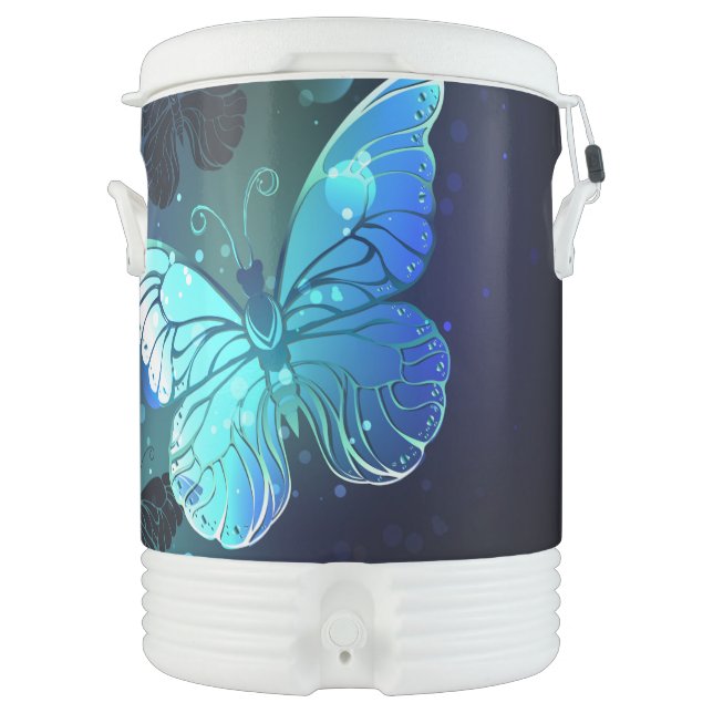 Fluttering Night Butterfly Beverage Cooler (Front)