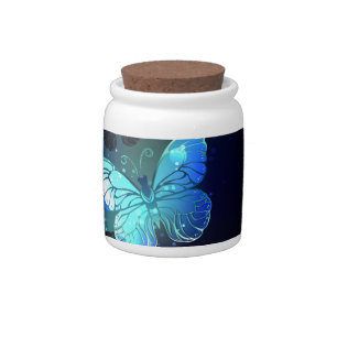 Fluttering Night Butterfly Candy Jar