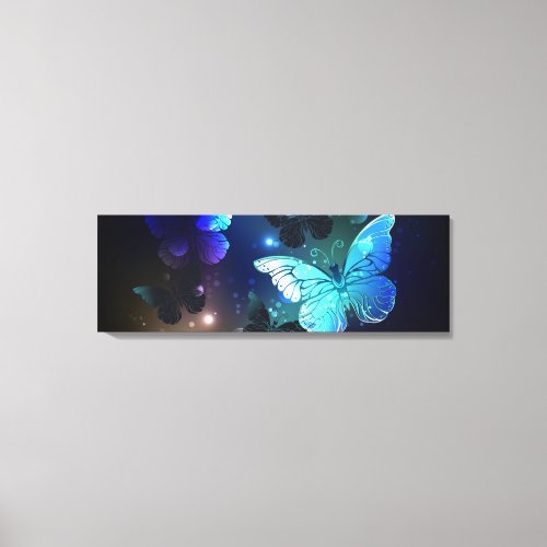 Fluttering Night Butterfly Canvas Print