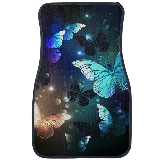 Fluttering Night Butterfly Car Floor Mat (Front)