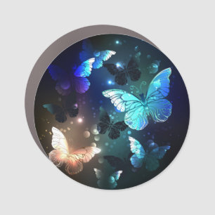 Fluttering Night Butterfly Car Magnet