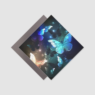 Fluttering Night Butterfly Car Magnet