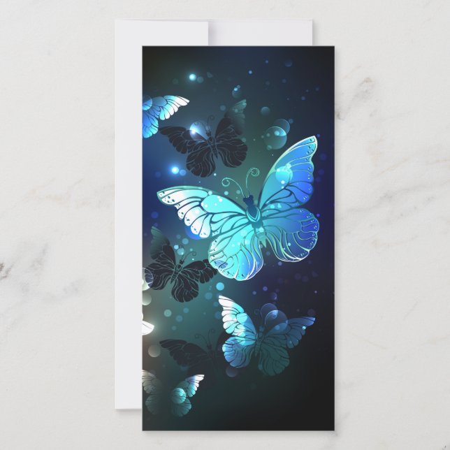 Fluttering Night Butterfly Card (Front)