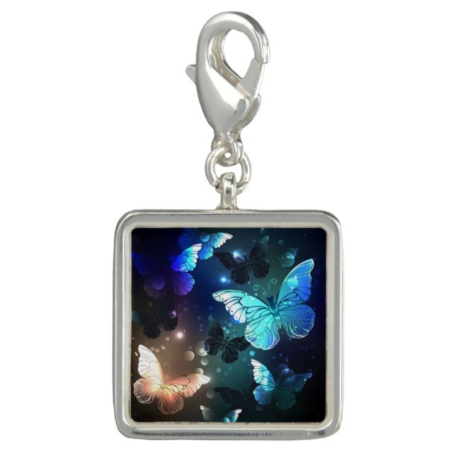 Fluttering Night Butterfly Charm (Front)