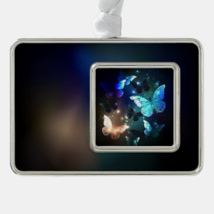 Fluttering Night Butterfly Christmas Ornament