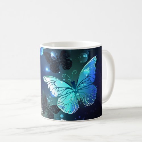 Fluttering Night Butterfly Coffee Mug