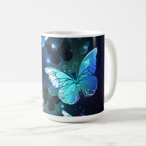 Fluttering Night Butterfly Coffee Mug