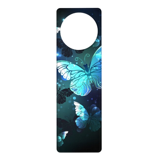 Fluttering Night Butterfly Door Hanger (Front)