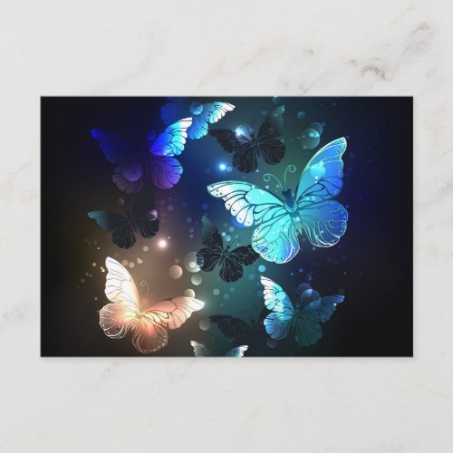 Fluttering Night Butterfly Enclosure Card