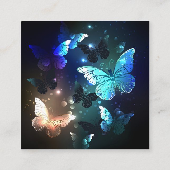 Fluttering Night Butterfly Enclosure Card (Front)