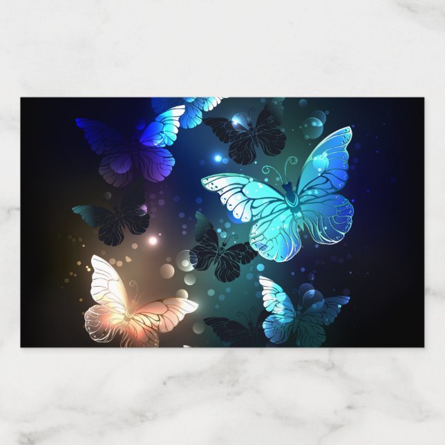 Fluttering Night Butterfly Envelope Liner (Design)