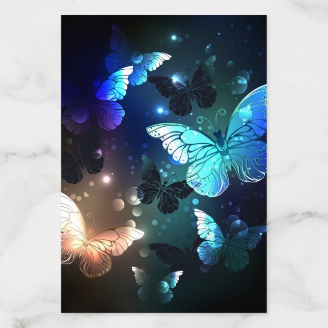 Fluttering Night Butterfly Envelope Liner (Design)
