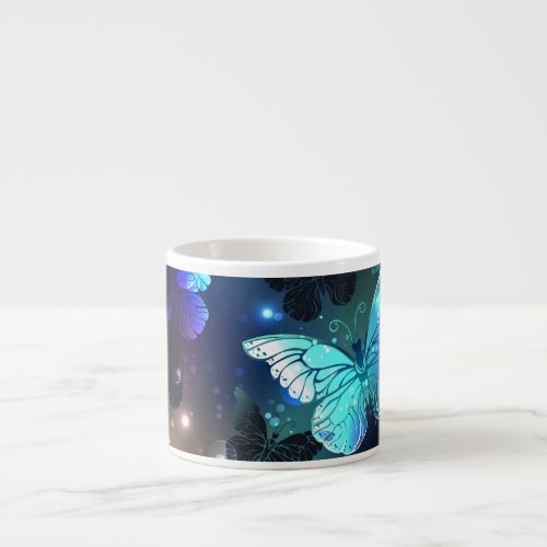 Fluttering Night Butterfly Espresso Cup