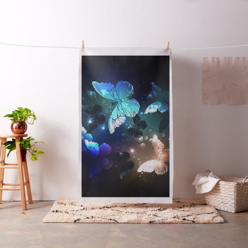 Fluttering Night Butterfly Fabric