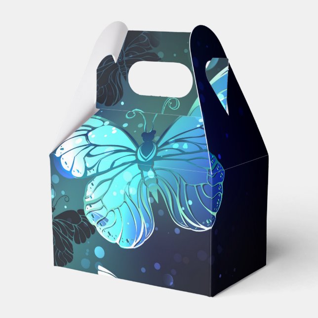 Fluttering Night Butterfly Favor Boxes (Front Side)