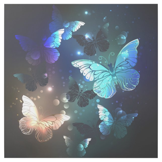 Fluttering Night Butterfly Gallery Wrap (Front)