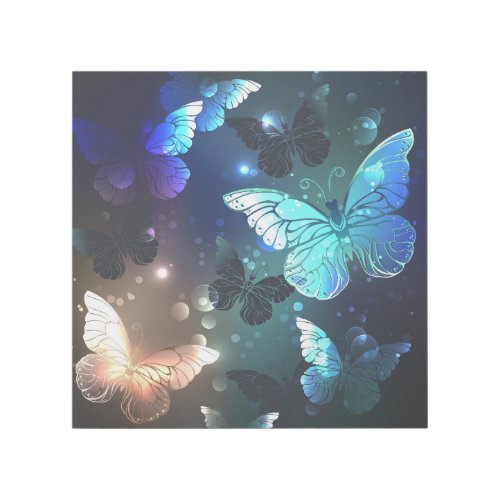 Fluttering Night Butterfly Gallery Wrap