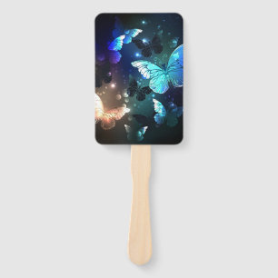 Fluttering Night Butterfly Hand Fan