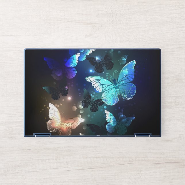 Fluttering Night Butterfly HP Laptop Skin (Front)