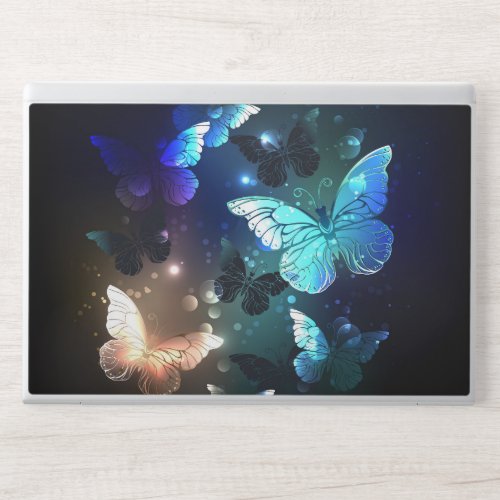 Fluttering Night Butterfly HP Laptop Skin